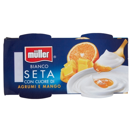 Yogurt Bianco Cuore di Agrumi e Mango, 2x125 g